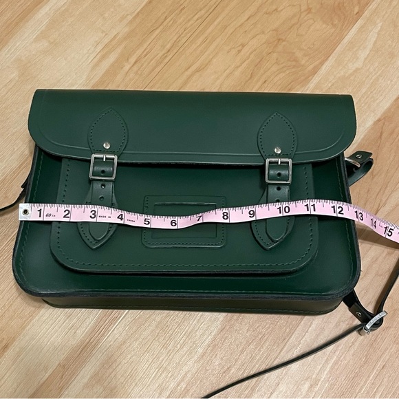 Cambridge Satchel Company 13” Satchel Forest Green Leather - Picture 9 of 10